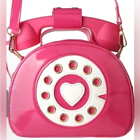Retro / Vintage Hot Pink Telephone Purse, Collector’s Item! New Without Tags. - Picture 1 of 9